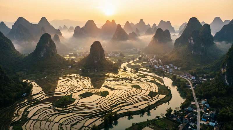 探花航拍风景视频